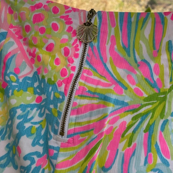 Lilly Pulitzer Pink and Blue Floral Skirt - Picture 6 of 7